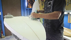 board shaping at MK